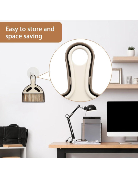 Juego de Cepillo y Recogedor Mini WDDBHSKN - Blanco Marrón