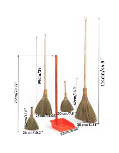 Juego de Escoba y Recogedor TTS Home - 4 Escobas y 1 Recogedor 2