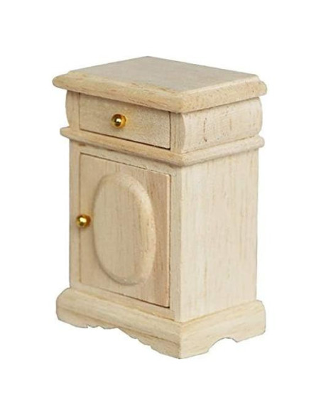 Mesita de Noche Miniatura 1:12 Cutemini Madera Ecológica