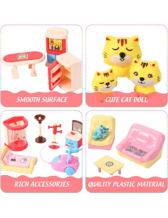 59 Piezas Accesorios Muebles Casa de Muñecas Chalyna 2