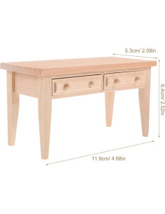 Conjunto de Muebles de Casa de Muñecas JOINPAYA - Mesa y Sillas Miniatura 2