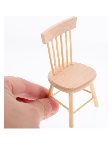 Conjunto de Muebles de Casa de Muñecas JOINPAYA - Mesa y Sillas Miniatura