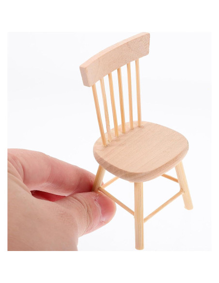 Conjunto de Muebles de Casa de Muñecas JOINPAYA - Mesa y Sillas Miniatura