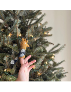 Títere de dedo Hoopoe de fieltro hecho a mano - Ganapati Crafts 2