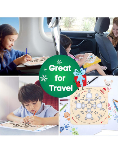 Kit de Dibujo ArtTwist Kipod - Plantillas de Madera con Lápices