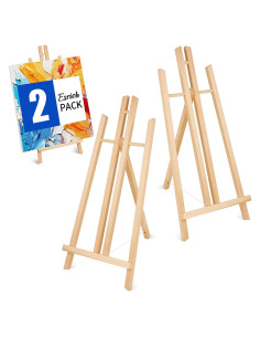 Caballetes de Mesa ESRICH 43 cm Madera para Pintura 2 Piezas