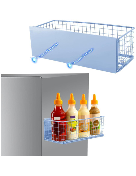 Estante Magnético Kakalote para Especias 25x10x8cm Azul