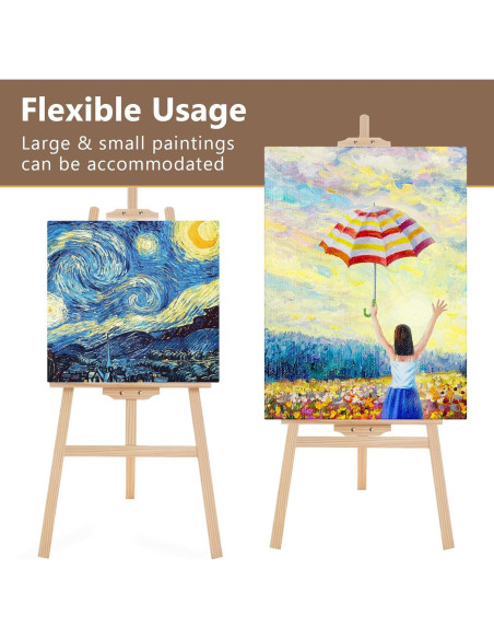 Caballete de Pintura Ajustable Cayendo en Arte 106.68 cm