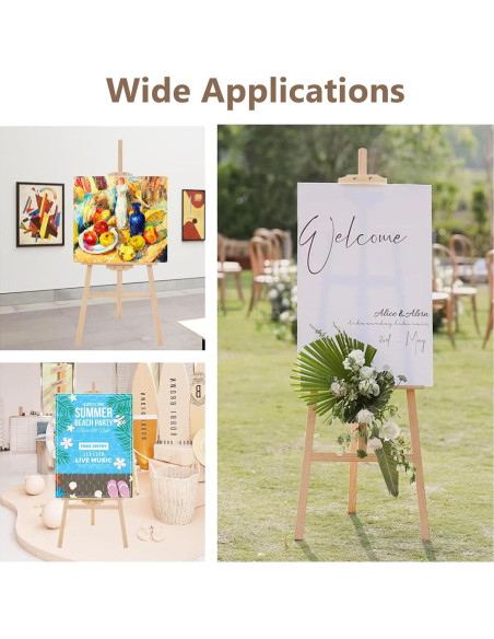 Caballete de Pintura Ajustable Cayendo en Arte 106.68 cm