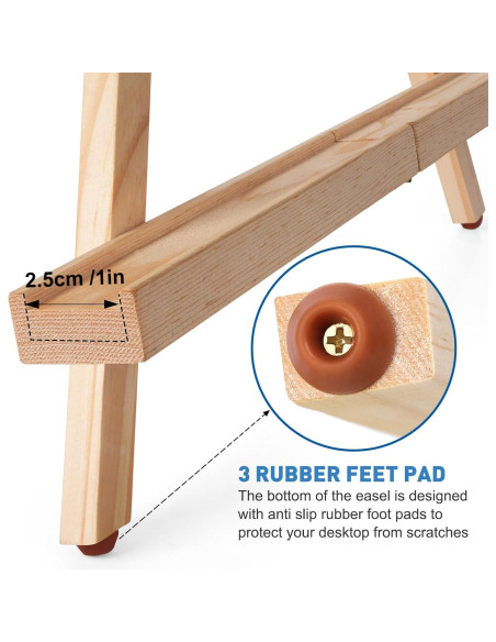 Caballete de Mesa Plegable ESRICH de Madera Ajustable 53 cm Caballete de Mesa Plegable ESRICH de Madera Ajustable 53 cm