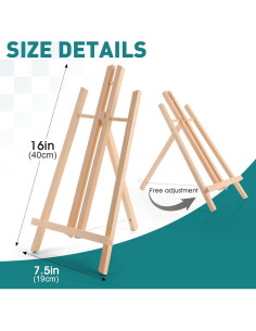 Caballete de Mesa ESRICH 2Pack 40.64 cm Madera Plegable 2
