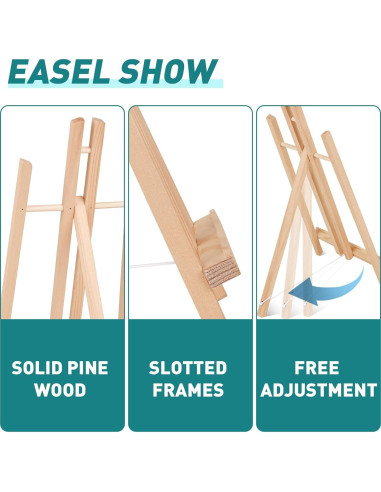 Caballete de Mesa ESRICH 2Pack 40.64 cm Madera Plegable