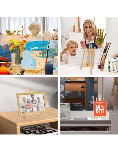 Caballete de Mesa ESRICH 2Pack 40.64 cm Madera Plegable