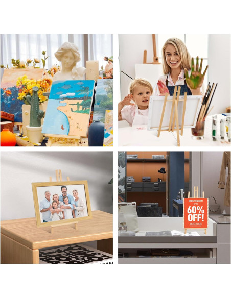 Caballete de Mesa ESRICH 2Pack 40.64 cm Madera Plegable