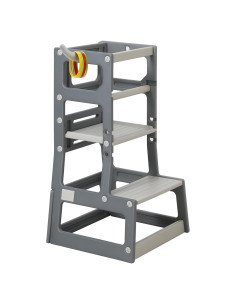 Escalera Ajustable para Niños SDADI con Barandillas y Antideslizante