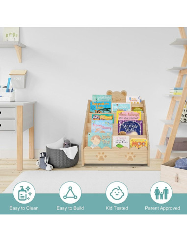 Estantería de Madera Montessori Stranthother 5 Niveles 41.9x30.4cm