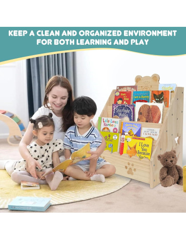 Estantería de Madera Montessori Stranthother 5 Niveles 41.9x30.4cm