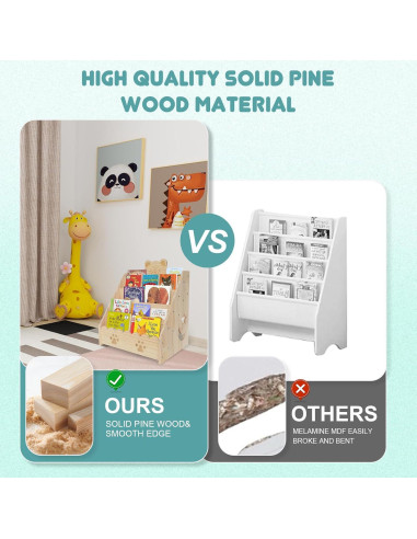 Estantería de Madera Montessori Stranthother 5 Niveles 41.9x30.4cm