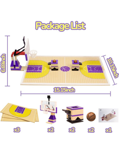 Juego de Bloques de Construcción Baloncesto Cabeeskii 0.54 kg