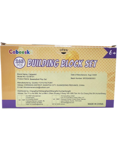 Juego de Bloques de Construcción Baloncesto Cabeeskii 0.54 kg