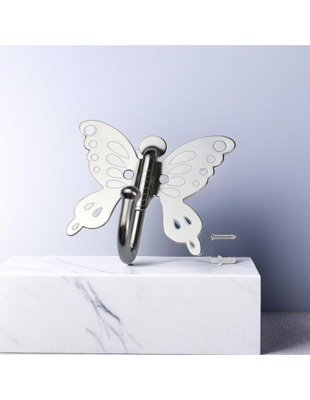 Ganchos de Pared Mariposa SUNUNICO - Acero Inoxidable - 5 Piezas Ganchos de Pared Mariposa SUNUNICO - Acero Inoxidable - 5 Piezas