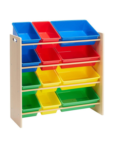 Organizador de Juguetes Amazon Basics con 12 Contenedores