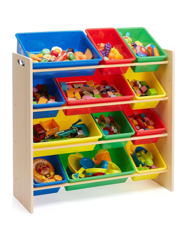 Organizador de Juguetes Amazon Basics con 12 Contenedores