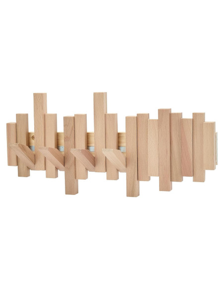 Perchero de Madera Natural HLYYCC Plegable 6 Ganchos Perchero de Madera Natural HLYYCC Plegable 6 Ganchos