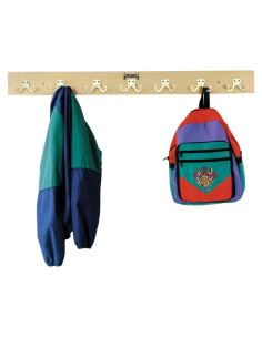 Riel de Abrigos Jonti-Craft 0767JC 7 Ganchos Madera Clara