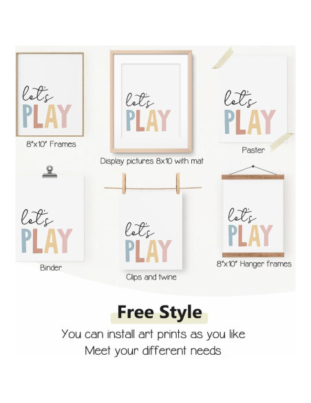 Juego de 4 Pósters Educativos Lee 20x25 cm para Niños Juego de 4 Pósters Educativos Lee 20x25 cm para Niños