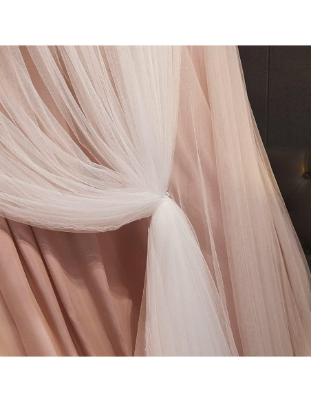 Dosel de Cama Kertnic Rosa para Niñas y Adultos - Doble Capa