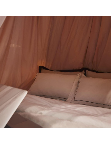 Dosel de Cama Kertnic Rosa para Niñas y Adultos - Doble Capa