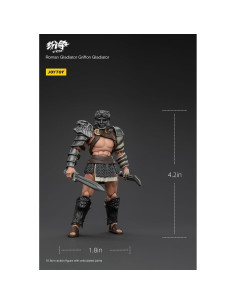 Figura de Acción JOYTOY 1/18 Gladiador Romano Griffon 10.8cm 2
