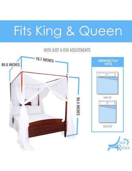 Juego de Dosel Decorativo Solo Relájate, Blanco, 220x200 cm