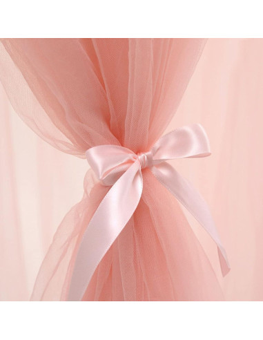 Dosel de Cama Mosquitera Rosa Anmas Home 240x290 cm con Luces