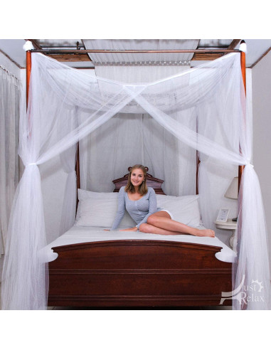 Juego de Dosel Decorativo Solo Relájate, Blanco, 220x200 cm