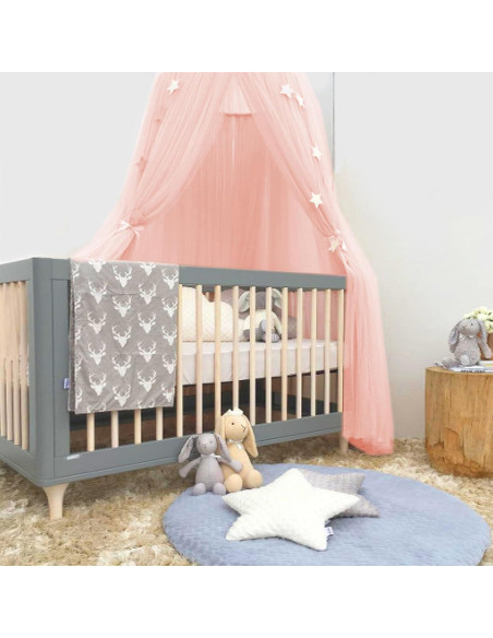 Dosel de Cama Mosquitera Rosa Anmas Home 240x290 cm con Luces Dosel de Cama Mosquitera Rosa Anmas Home 240x290 cm con Luces