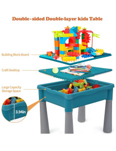 Mesa de Juego Multi Actividad BEAURE 5 en 1 para Niños 2