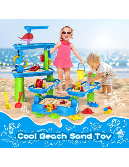 Mesa de Agua para Niños Onysurui 9986 con Ducha y 13 Accesorios