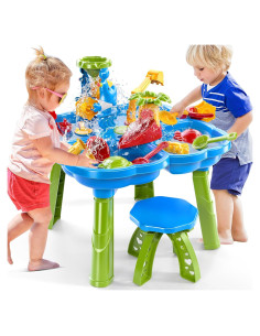 Mesa de Agua y Arena 4 en 1 NIPLOOOW para Niños 3-6 Años
