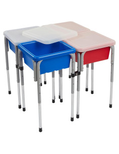 Mesa de Juego Sensorial ECR4Kids Ajustable 76.8cm Azul/Rojo