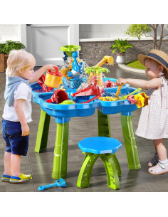 Mesa de Agua y Arena 4 en 1 NIPLOOOW para Niños 3-6 Años 2