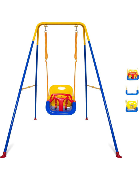 Juego de columpio 3 en 1 CALU LUKY para niños pequeños