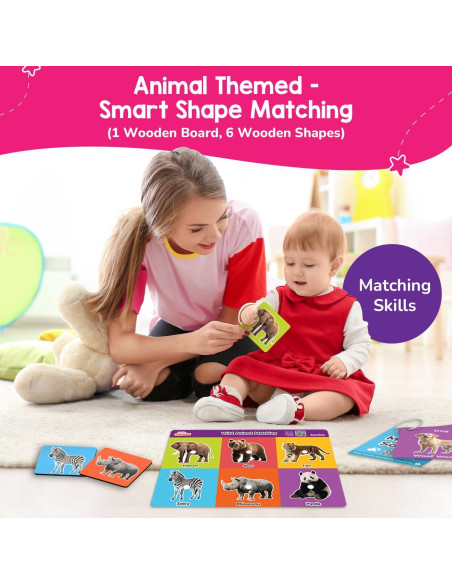 Smartivity Caja de Juego Montessori 5 en 1 para Niños 1+ Años