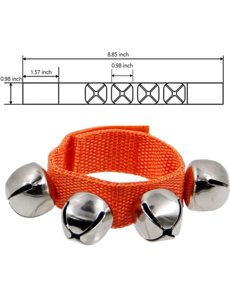 Campanas de Muñeca Casa de Faroles, 24 Pcs, Colores Brillantes