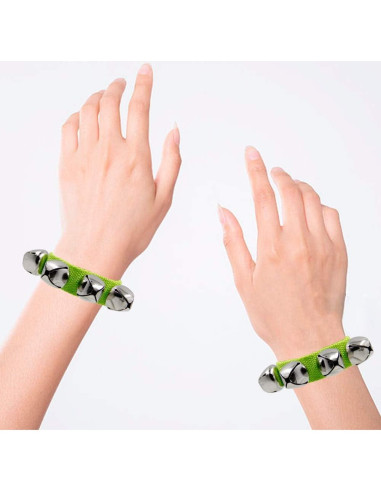 Campanas de Muñeca Casa de Faroles, 24 Pcs, Colores Brillantes