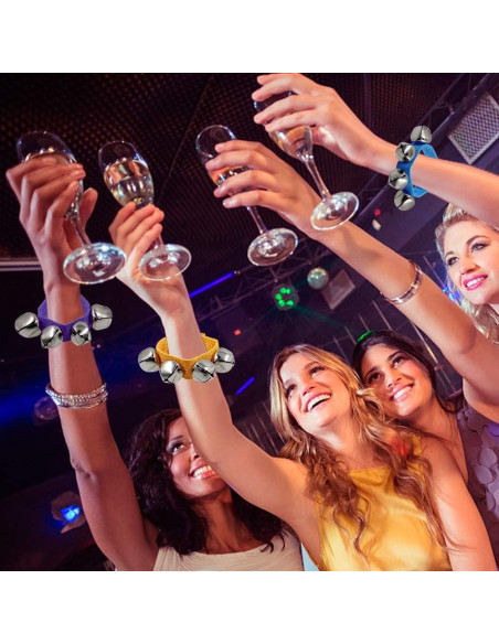 Campanas de Muñeca Casa de Faroles, 24 Pcs, Colores Brillantes