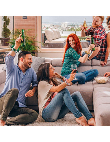 Campanas de Muñeca Casa de Faroles, 24 Pcs, Colores Brillantes