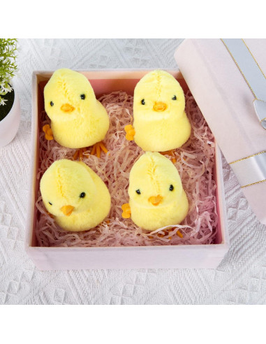 Juguetes de Pollo de Cuerda 3 Nutrias - 4 Piezas de Peluche
