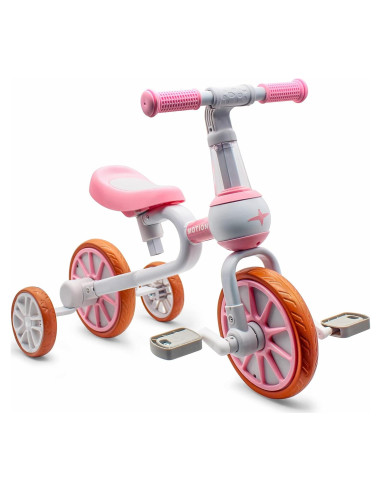 Triciclo Infantil XIAPIA UU Rosa Ajustable 2-4 Años
